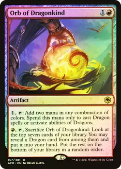 MTG FOIL Orb of Dragonkind - Adventures in the Forgotten Realms #157 - Image 1