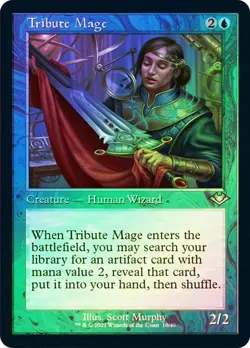 MTG FOIL Tribute Mage Retro - Modern Horizons #010 - Image 1