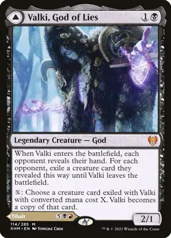MTG Valki, God of Lies // Tibalt, Cosmic Impostor - Kaldheim #114 - Image 1