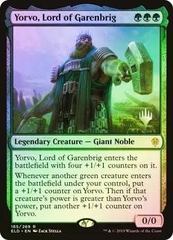 MTG FOIL Yorvo, Lord of Garenbrig(Promo Pack) (Throne of Eldraine) - Promo - Image 1