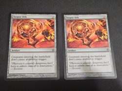 2x MTG Magic the Gathering Torpor Orb (162/181) New Phyrexia Rare Ex-NM - Image 1