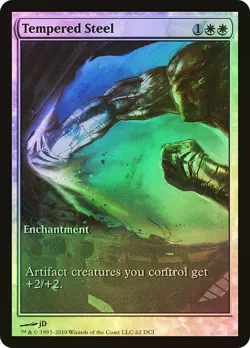 MTG FOIL Tempered Steel(Game Day) Full Art - Promo #062 - Image 1