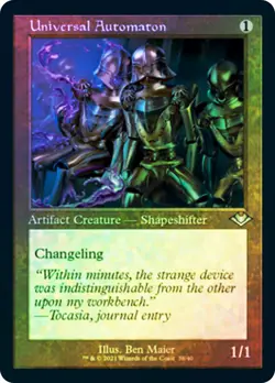 MTG FOIL Universal Automaton Retro - Modern Horizons #038 - Image 1