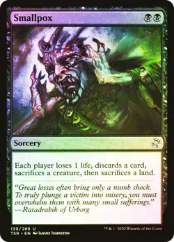 MTG FOIL Smallpox - Time Spiral Remastered #139 - Image 1