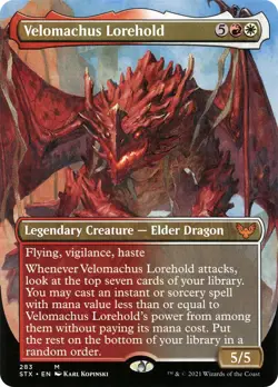 MTG Velomachus Lorehold Borderless - Strixhaven: School of Mages #283 - Image 1