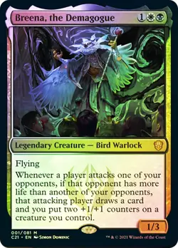 MTG FOIL Breena, the Demagogue - Commander 2021 #001 - Image 1