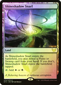 MTG FOIL Shineshadow Snarl - Strixhaven: School of Mages #272 - Image 1