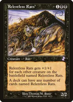 MTG Relentless Rats Retro - Time Spiral Remastered #329 - Image 1