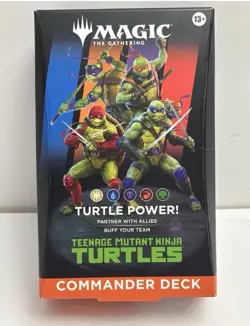 MtG Commander Deck "Turtle Power" Teenage Mutant Ninja Turtles Sealed Deck - Image 1