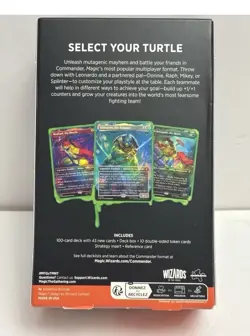 MtG Commander Deck "Turtle Power" Teenage Mutant Ninja Turtles Sealed Deck - Image 2