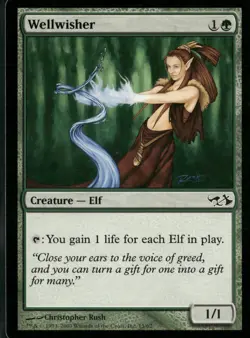 Wellwisher 15 Common Duel Decks: Elves vs. Goblins Magic: The Gathering NM - Image 1