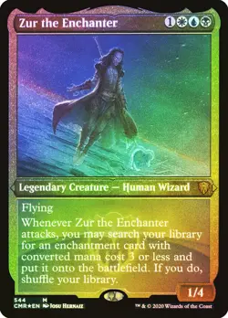 MTG FOIL ETCHED Zur the Enchanter - Commander Legends #544 - Image 1