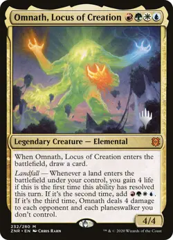 MTG Omnath, Locus of Creation(Promo Pack) (Zendikar Rising) - Promo #232p - Image 1