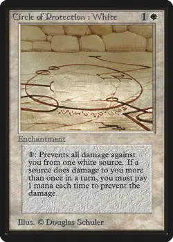 MTG Circle of Protection: White - Beta #014 - Image 1