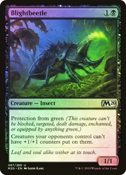MTG FOIL Blightbeetle - Core Set 2020 #087 - Image 1