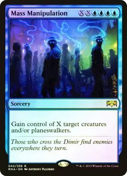 MTG FOIL Mass Manipulation - Ravnica Allegiance #042 - Image 1