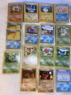 Nintendo Wizards Pokemon TCG 2002 Card Lot 25 Cards Arcanine Staryu Mareep - Image 1