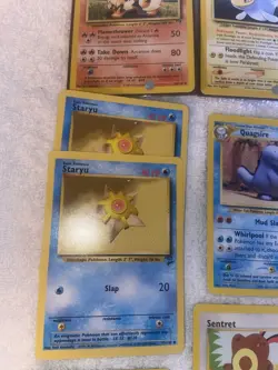 Nintendo Wizards Pokemon TCG 2002 Card Lot 25 Cards Arcanine Staryu Mareep - Image 5