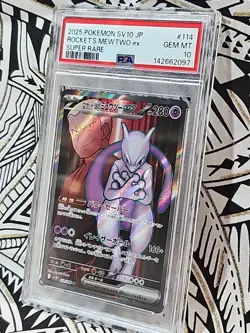 Team Glory Of Rocket's Mewtwo ex 2025 Japanese Pokemon #114 PSA 10 GEM (097) - Image 5