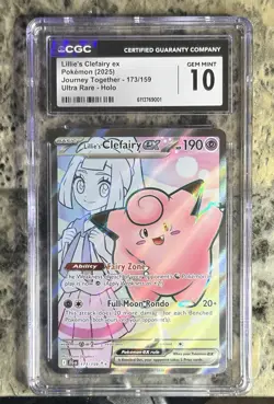 Lillie's Clefairy EX (173/159) CGC 10 Gem Mint 💎 Pokemon: S&V Journey Together - Image 1
