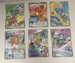 Pokemon 2026 First Partner Illustration Collection Series 1 Promos Set 6 Cards - Image 1