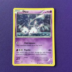 Pokemon Mew XY192 X & Y Cosmos Holo Ultra Rare Black Star Promo ✅ SWIRL ✅ - Image 1