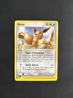 Pokemon TCG Eevee EX Sandstorm 63/100 Regular Common Non Holo 2003 Nintendo - LP - Image 1