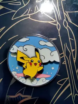 2021 Pokemon Celebrations Flying & Surfing Pikachu Pin Official Pokemon Pin - Image 3