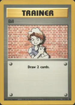 BILL 91/102 COMMON BASE SET UNLIMITED POKEMON MP - Image 2