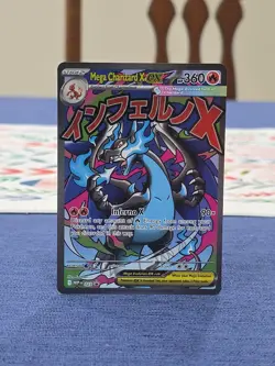 Mega Charizard X ex 023 MEP Black Star Promo Pokemon Phantasmal Flames - Image 1