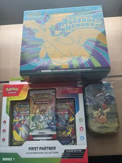Pokemon Ascended Heroes ETB, First Partners Collection & Mini Tin Lot Of 3 🔥 - Image 1