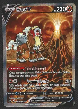 Pokemon Entei V GG36/GG70 Full Art Gallarian Gallery Crown Zenith Near Mint NM - Image 1