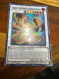 Vahram, the Magistus Divinity Dragon GEIM-EN006 1st Edition Super Rare LP+ BONUS - Image 1