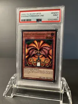 Yugioh Exodia the Forbidden One OP25 - EN001 Ultimate Rare PSA 9 4651 - Image 1