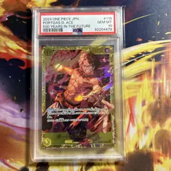 PSA 10 Portgas D Ace Op07-119 SEC One Piece 500 Years in the Future (#3) - Image 1