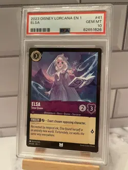 Elsa Snow Queen 41/204 Disney Lorcana Uncommon Non-Foil - 1st Chapter PSA 10 - Image 1