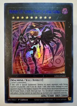 Number C40: Gimmick Puppet of Dark Strings LDS3-EN065 (Blue) Ultra Rare Yugioh! - Image 1