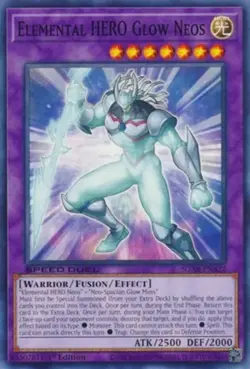 Yugioh! Elemental HERO Glow Neos - SGX4-ENA22 - Common - 1st Edition Near Mint, - Image 1