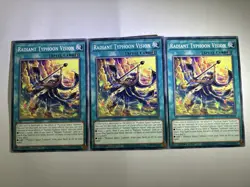 3 x Radiant Typhoon Vision Common 1st Edition DOOD-EN063 YuGiOh Playset NM - Image 1