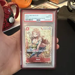Bandai Nami Championship Celebration Pack Foil PSA 10 One Piece EN ST01-007 - Image 1