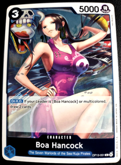 Boa Hancock OP13-051 Rare ONE PIECE Tcg Card Game NM Blue - Image 1
