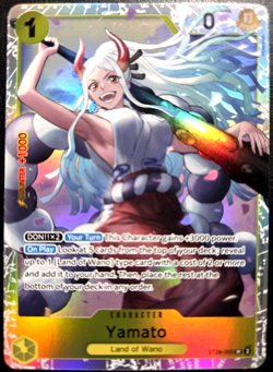 Yamato ST28-005 SR ONE PIECE Tcg Card Game NM Yellow - Image 1