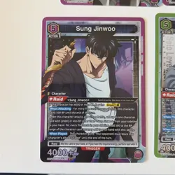 Solo Leveling Union Arena Lot of 8 SR NM 2x Sung Jinwoo Included - Image 2