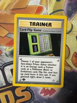 Card-Flip Game 92/111 Neo Genesis 1st Edition 1999 Pokemon NM - Image 1
