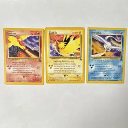 Pokemon: Zapdos, Articuno, Moltres, Legendary Birds - Promo Cards - Near Mint - Image 1