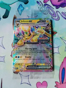 Pokemon TCG Jolteon EX 030/131 Prismatic Evolutions Stamped Promo Card Sealed - Image 1