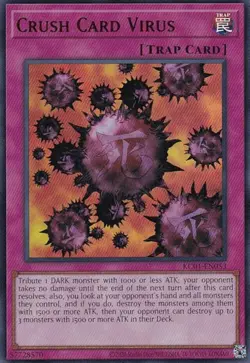 Near Mint, English Yu Gi Oh Crush Card Virus - KC01-EN053 - Ultra Rare - Unlimit - Image 1
