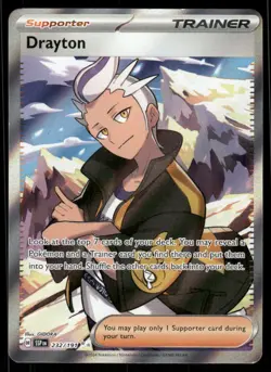 Pokemon Cards Drayton 232/191 Surging Sparks Ultra Rare NM - Image 1