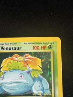 Venusaur 15/102 Holo Base Set Pokemon Card WOTC LP-NM - Image 3