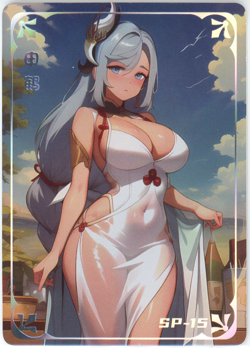 ❤SHENHE - Goddess Story ANIME WAIFU Card - YISISANTAN 3 - SP-15 GENSHIN IMPACT - Image 1